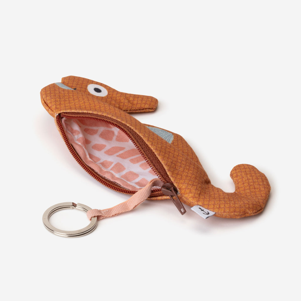 Orange Seahorse Keychain from the California Collection